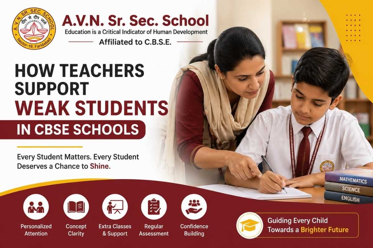 Teachers Support Weak Students in CBSE Schools