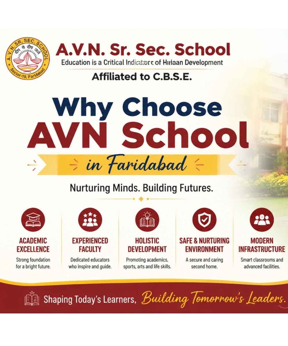 Why Choose AVN School Faridabad